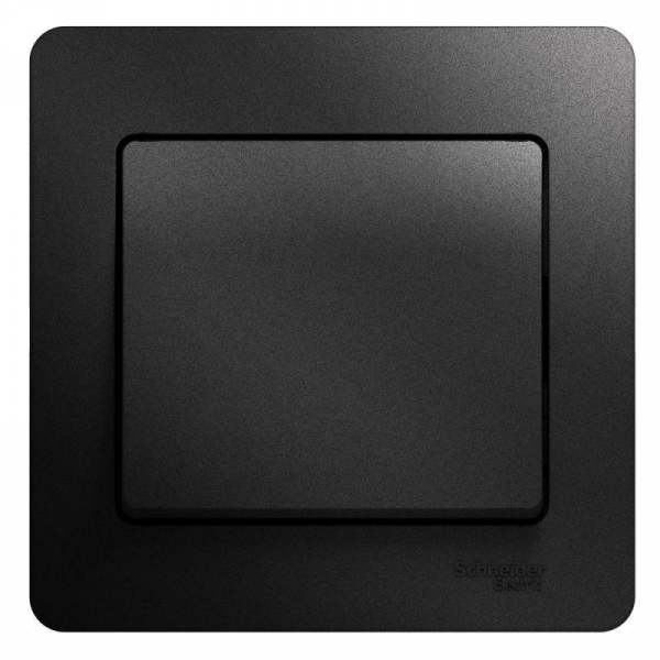 Выключатель одноклавишный Systeme Electric Glossa 10A 250V антрацит GSL000712 Выключатель одноклавишный Systeme Electric Glossa 10A 250V антрацит GSL000712