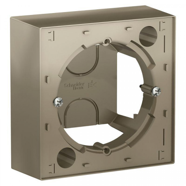 Коробка для наружного монтажа Systeme Electric AtlasDesign шампань ATN000500 Коробка для наружного монтажа Systeme Electric AtlasDesign шампань ATN000500