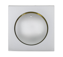 Накладка LK Studio светорегулятора с желтой световой индикацией (серебристый металлик) LK60 867103-1