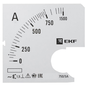Шкала сменная для A961 750/5А-1,5 EKF PROxima s-a961-750