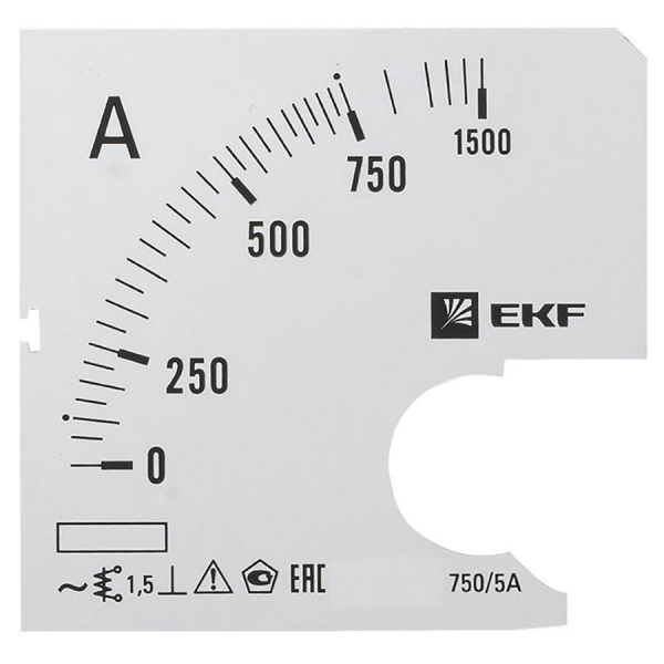 Шкала сменная для A961 750/5А-1,5 EKF PROxima s-a961-750