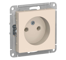 Розетка 2К Systeme Electric AtlasDesign 16A 250V бежевая ATN000241
