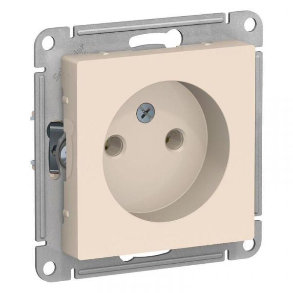 Розетка 2К Systeme Electric AtlasDesign 16A 250V бежевая ATN000241 Розетка 2К Systeme Electric AtlasDesign 16A 250V бежевая ATN000241