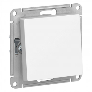 Переключатель одноклавишный проходной Systeme Electric AtlasDesign 10A 250V белый ATN440161