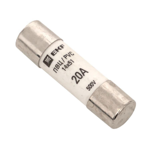 Плавкая вставка цилиндрическая ПВЦ (14х51) 20А EKF PROxima pvc-14x51-20