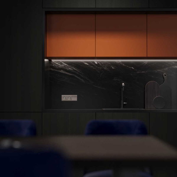 Клавиши для выключателя/переключателя двухклавишного, S70 Metal (платина) Voltum VLSM000310