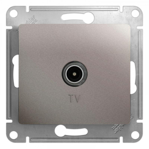 ТВ-розетка Systeme Electric Glossa платина GSL001293