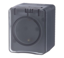 Розетка 2К+З Systeme Electric AtlasDesign 16A 250V со шторками антрацит ATN544045