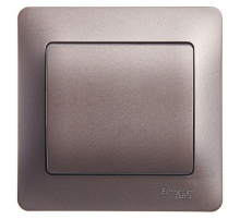 Выключатель одноклавишный Systeme Electric Glossa 10A 250V графит GSL001312 Выключатель одноклавишный Systeme Electric Glossa 10A 250V графит GSL001312