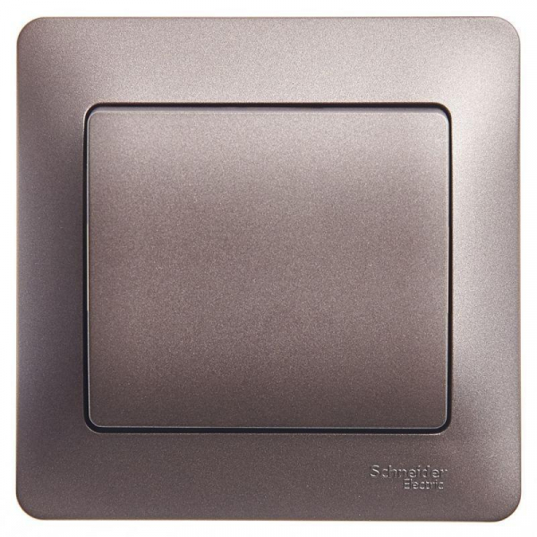 Выключатель одноклавишный Systeme Electric Glossa 10A 250V графит GSL001312 Выключатель одноклавишный Systeme Electric Glossa 10A 250V графит GSL001312