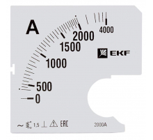 Шкала сменная для A961 2000/5А-1,5 EKF PROxima s-a961-2000