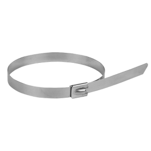Хомут AISI 304 из нержавеющей стали, 7.9x290 (10 шт.) FlexLock PROxima plc-fl-tss-304-7.9x290-r