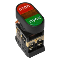 Кнопка APBB-22N 'Пуск-Стоп' овальная 24В NO+NC EKF PROxima pbn-apbb-o-24