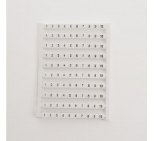 Маркеры для ЗНИ (JXB) с нумерацией 1-10 LD556-2 STEKKER