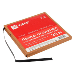 Лента стальная с полимерным покрытием STEC 12х0,45 (25м.) EKF PROxima stec-12-045