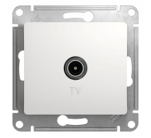 ТВ-розетка Systeme Electric Glossa белая GSL000193