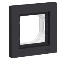 Рамка 1-постовая Systeme Electric AtlasDesign Aqua карбон ATN441001