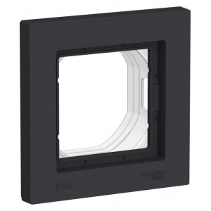 Рамка 1-постовая Systeme Electric AtlasDesign Aqua карбон ATN441001