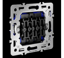 Механизм выключателя трехклавишного 10А, S70 Voltum VLS0301M