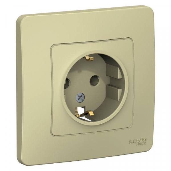 Розетка 2К+З Systeme Electric Blanca 16A 250V бежевая BLNRS001017 Розетка 2К+З Systeme Electric Blanca 16A 250V бежевая BLNRS001017