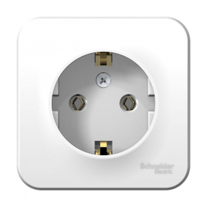 Розетка 2К+З Systeme Electric Blanca 16A 250V белая BLNRA010101