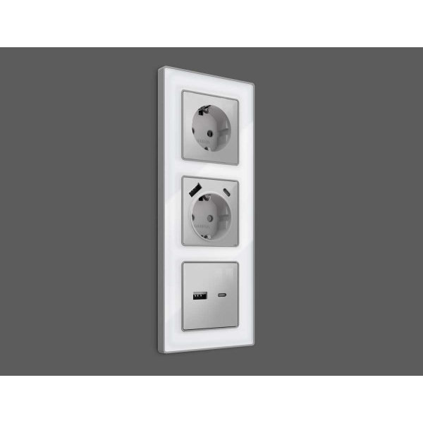 Лицевая панель розетки AMBRELLA VOLT AP4100