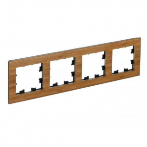 Рамка 4-постовая Systeme Electric AtlasDesign Nature бамбук ATN353204