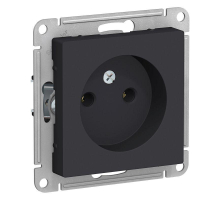 Розетка 2К Systeme Electric AtlasDesign 16A 250V карбон ATN001041
