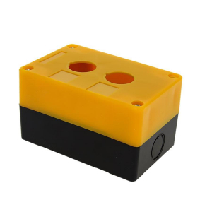 Корпус КП102 пластиковый 2 кнопки желтый EKF PROxima cpb-102-o