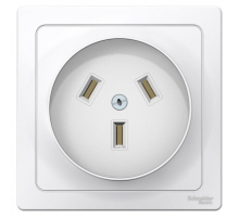 Розетка силовая 2К+З Systeme Electric Blanca 16A 250V белая BLNSR003231