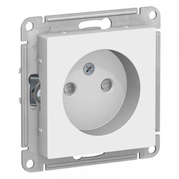 Розетка 2К Systeme Electric AtlasDesign 16A 250V со шторками белая ATN000149 Розетка 2К Systeme Electric AtlasDesign 16A 250V со шторками белая ATN000149