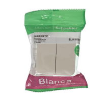 Выключатель двухклавишный Systeme Electric Blanca 10A 250V бежевый BLNVA105017
