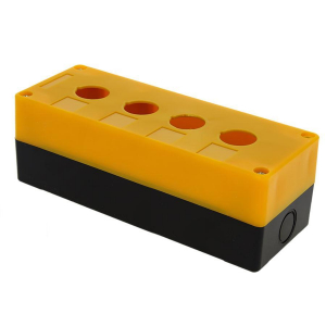 Корпус КП104 пластиковый 4 кнопки желтый EKF PROxima cpb-104-o