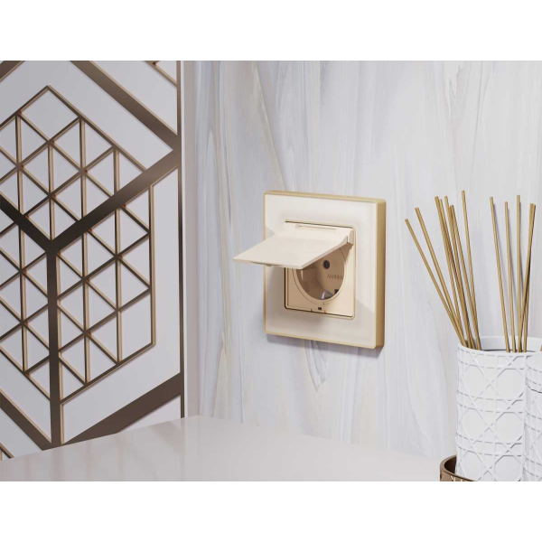 Лицевая панель розетки AMBRELLA VOLT AP3280