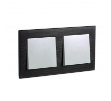 Рамка 2-постовая Systeme Electric AtlasDesign Nature оникс ATN312302