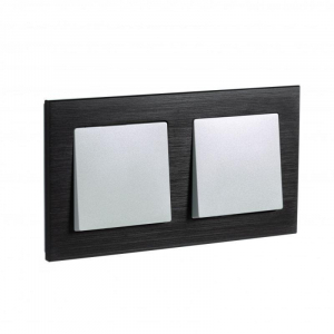 Рамка 2-постовая Systeme Electric AtlasDesign Nature оникс ATN312302