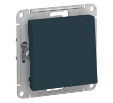 Переключатель одноклавишный проходной Systeme Electric AtlasDesign 10A 250V изумруд ATN000861