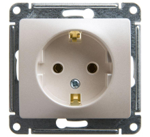 Розетка 2К+З Systeme Electric Glossa 16A 250V перламутр GSL000643