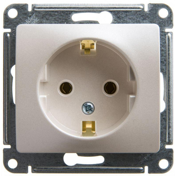 Розетка 2К+З Systeme Electric Glossa 16A 250V перламутр GSL000643 Розетка 2К+З Systeme Electric Glossa 16A 250V перламутр GSL000643
