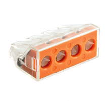 Клемма СМК 773-174 (с пастой), 4 отверстия, 2,5-6,0 мм2 (уп.50шт.) EKF PROxima plc-smk-773-174