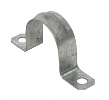 Скоба металлическая двухлапковая d31-32 мм (10 шт) EKF PROxima sm-2-31-32-r