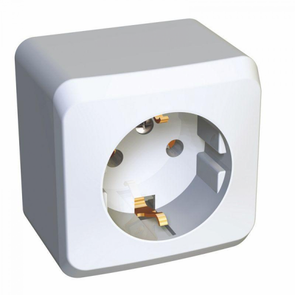 Розетка 2К+З Systeme Electric Этюд 16A 250V белая PA16-003B Розетка 2К+З Systeme Electric Этюд 16A 250V белая PA16-003B