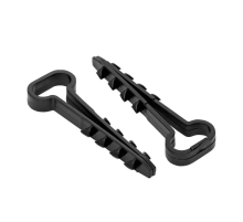 Дюбель-хомут (6х12 мм) для плоского кабеля черный (50 шт.) EKF PROxima plc-cd-6x12b