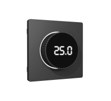 Лицевая панель ALFA (Графит мягкое касание) для терморегулятора теплого пола с цифровым дисплеем QUANT AP9058