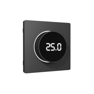 Лицевая панель ALFA (Графит мягкое касание) для терморегулятора теплого пола с цифровым дисплеем QUANT AP9058