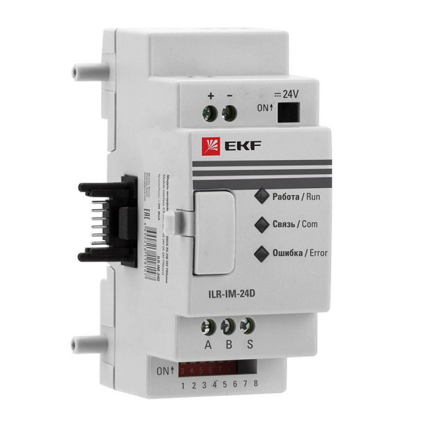 Модуль интерфейсный MODBUS RS 24В PRO-Relay EKF PROxima ILR-IM-24D Модуль интерфейсный MODBUS RS 24В PRO-Relay EKF PROxima ILR-IM-24D