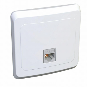 Розетка телефонная RJ11 Systeme Electric Этюд белая TELC-001B