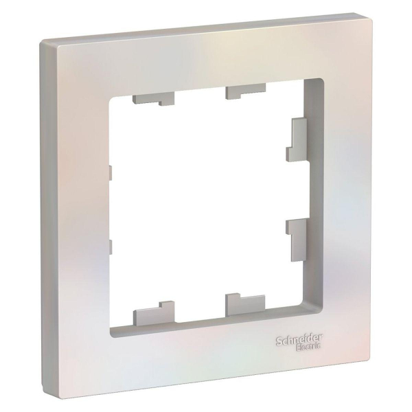 Рамка 1-постовая Systeme Electric AtlasDesign жемчужная ATN000401 Рамка 1-постовая Systeme Electric AtlasDesign жемчужная ATN000401