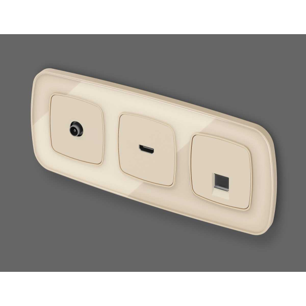 Лицевая панель розетки AMBRELLA VOLT OP3340