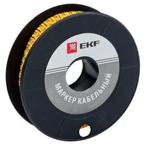 Маркер кабельный 2,5 мм2 '4' (1000 шт.) (ЕС-1) EKF PROxima plc-KM-2.5-4